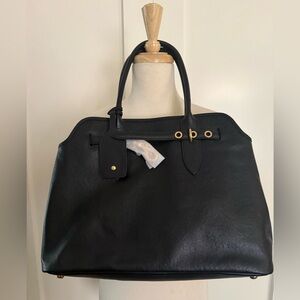 Black Leather Adventure Bag